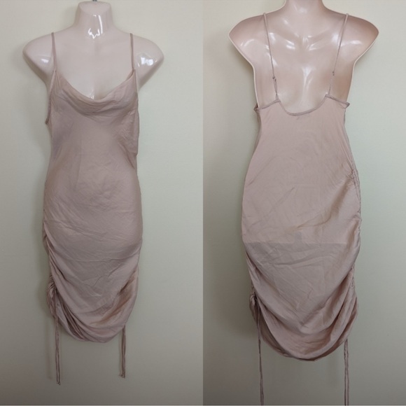 Free People / Intimately Free People Day to Night ruched slip dress size S - Picture 3 of 5